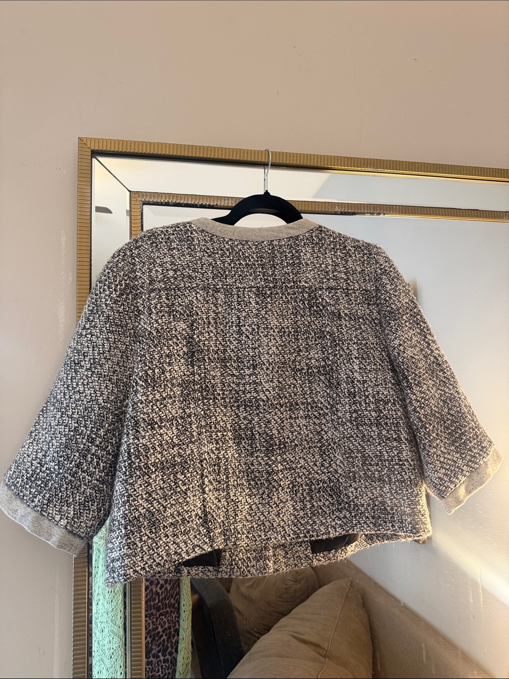 Ruby Rd. Tweed Button-Front Jacket - Gray & Cream - Picture 3 of 4